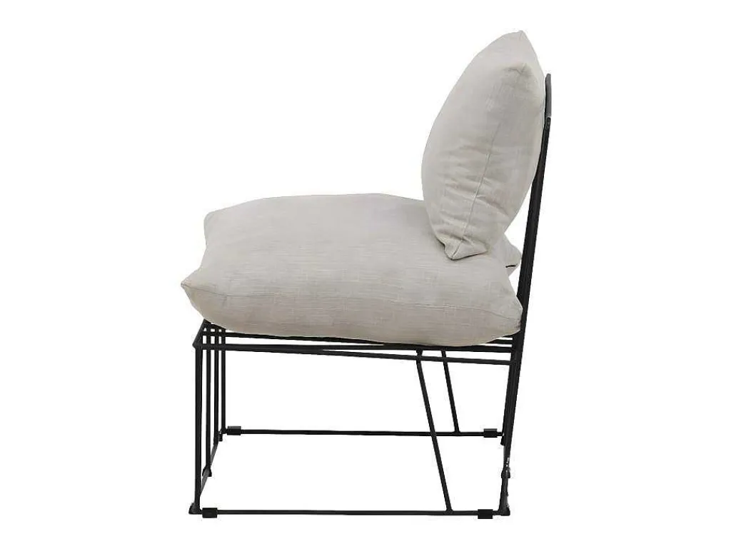 Livonia Fauteuil Beige.-Vente-unique Hot