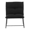 Madison Fauteuil Zwart.-Vente-unique Best