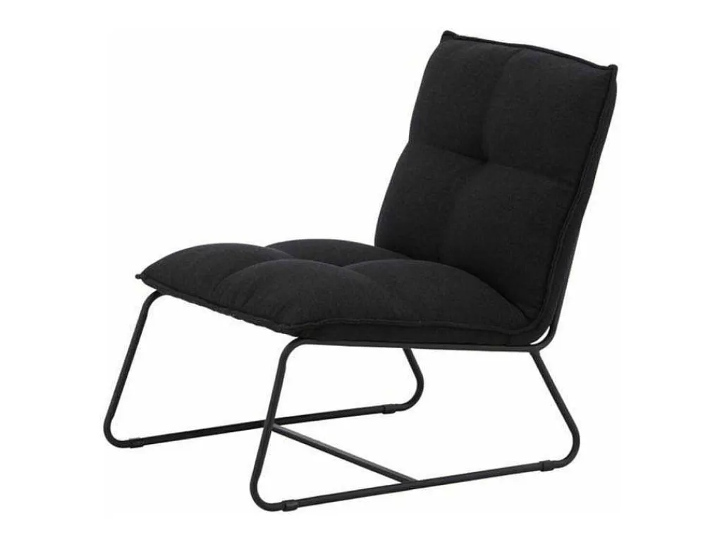Madison Fauteuil Zwart.-Vente-unique Best