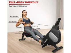 Magnetische Roeimachine Voor Home Gym Office Workout 16 Niveau Instelbare Weerstand Met Lcd-Monitor-Vente-unique Online