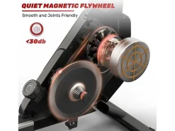 Magnetische Roeimachine Voor Home Gym Office Workout 16 Niveau Instelbare Weerstand Met Lcd-Monitor-Vente-unique Online