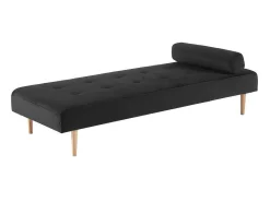 Marino Dagbed Velours Zwart.-Vente-unique New