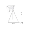 Marla Tafellamp, Wit, 25X21X43,5 Cm,-EPIKASA Clearance