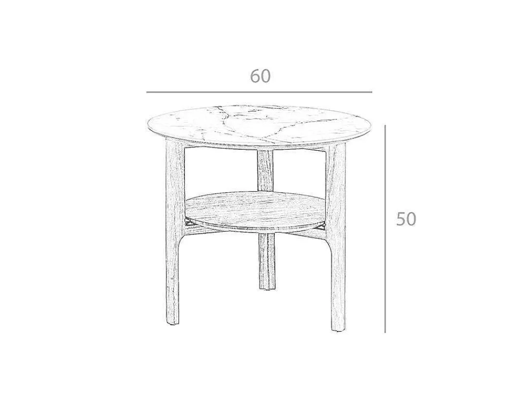Marmer Effect Glasvezel Hoektafel 2047-Angel Cerda New