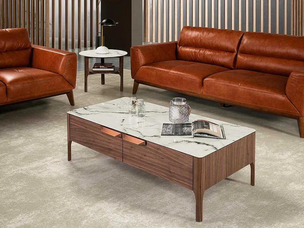 Marmer Effect Glasvezel Hoektafel 2047-Angel Cerda New
