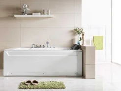 Massagebad - 2 Personen - 515 L - 182 X 122 X H64 Cm - Hoek Rechts - Thalassa-Shower & Design