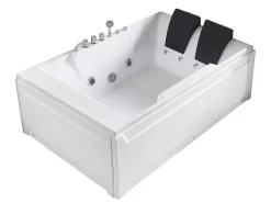 Massagebad - 2 Personen - 515 L - 182 X 122 X H64 Cm - Hoek Rechts - Thalassa-Shower & Design