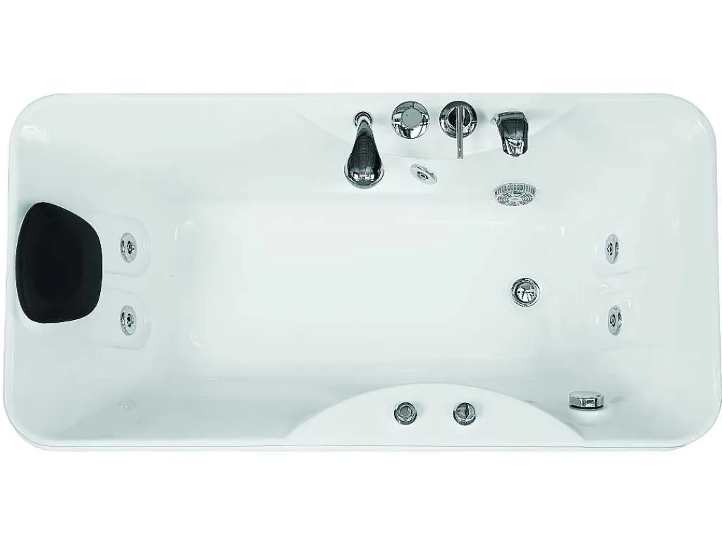 Massagebad - 1 Persoon - 150 X 75 X 59 Cm - Hoek Rechts - Gavino-Shower & Design Discount