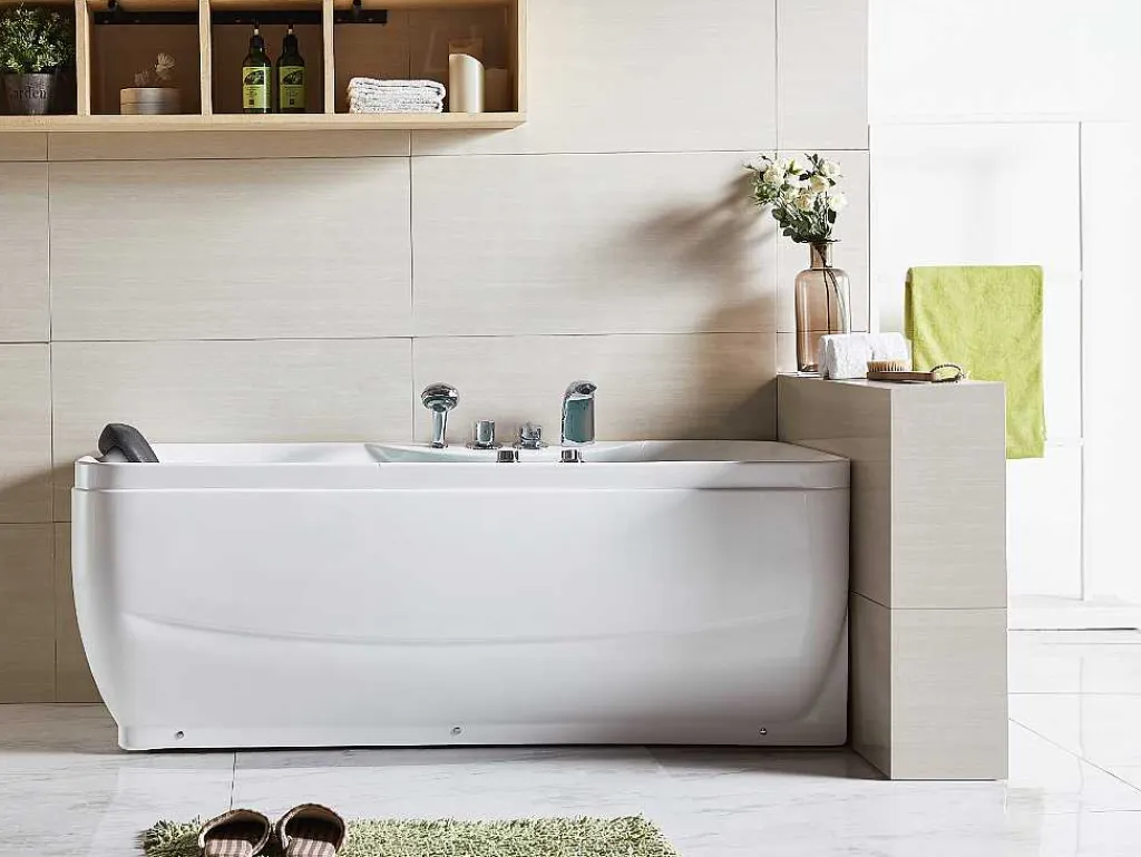 Massagebad - 1 Persoon - 150 X 75 X 59 Cm - Hoek Rechts - Gavino-Shower & Design Discount
