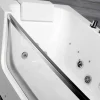 Massagebad Met Glazen Wand En Ledverlichting Dyona - 260L - 1 Persoon - 170*85*58Cm - Balneo Therapie-Shower & Design Outlet