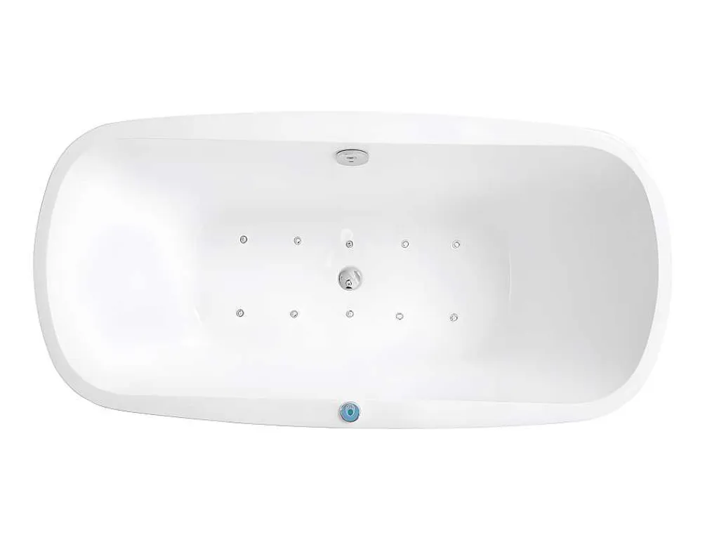 Massagebad Met Ledverlichting - Balneo Therapie Sirgao - 1 Persoon - 155L - 75X150Cm - Zwart-Shower & Design New