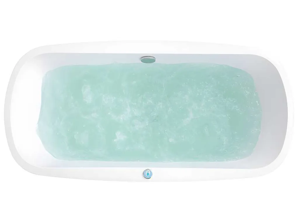 Massagebad Met Ledverlichting - Balneo Therapie Sirgao - 1 Persoon - 155L - 75X150Cm - Zwart-Shower & Design New