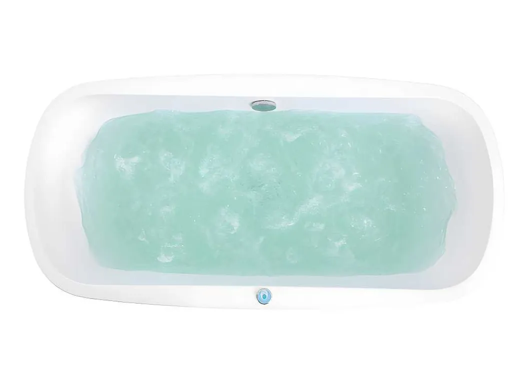 Massagebad Met Ledverlichting - Balneo Therapie Sirgao - 1 Persoon - 155L - 75X150Cm - Zwart-Shower & Design New