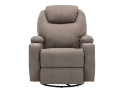 Massagefauteuil Silvano In Stof - Taupe-Vente-unique Outlet