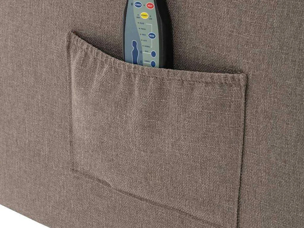 Massagefauteuil Silvano In Stof - Taupe-Vente-unique Outlet