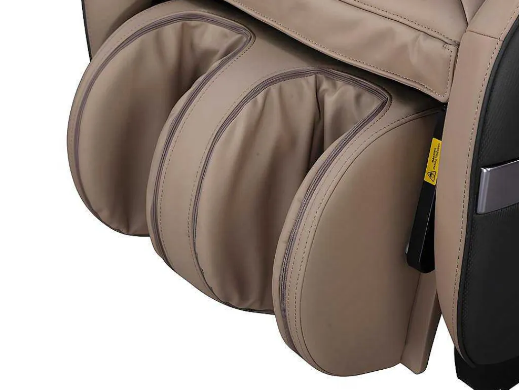 Massagestoel Kasou Van Kunstleer Met Led-Verlichting - Met Bluetooth - Beige-Vente-unique Clearance
