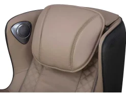Massagestoel Kasou Van Kunstleer Met Led-Verlichting - Met Bluetooth - Beige-Vente-unique Clearance