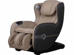 Massagestoel Kasou Van Kunstleer Met Led-Verlichting - Met Bluetooth - Beige-Vente-unique Clearance