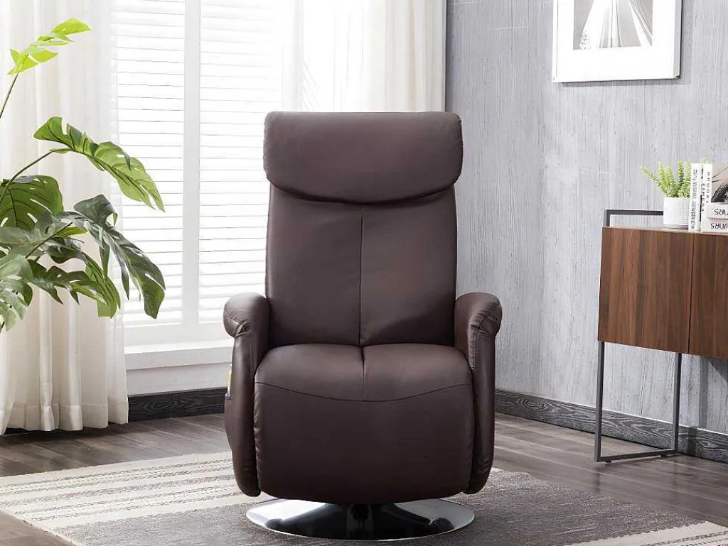Massagestoel Kostas Van Kunstleer - Bruin-Vente-unique Sale
