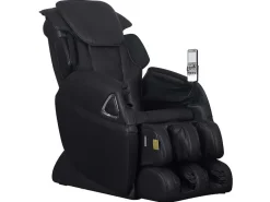 Massagestoel Leto Van Kunstleer - Nul Zwaartekracht Systeem - Zwart-Vente-unique Hot