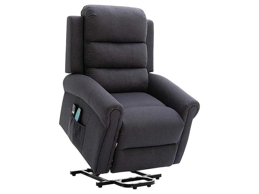 Massagestoel Met Elektrische Sta-Op Functie - Antraciet - Lovari-Vente-unique Hot