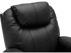 Massagestoel Van Kunstleer Silvano - Zwart-Vente-unique Best