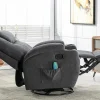 Massagestoel Van Stof Silvano - Grijs-Vente-unique Discount