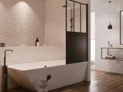 Mat Zwart Badscherm - 80 X 140 Cm - Urbanik-Shower & Design Sale