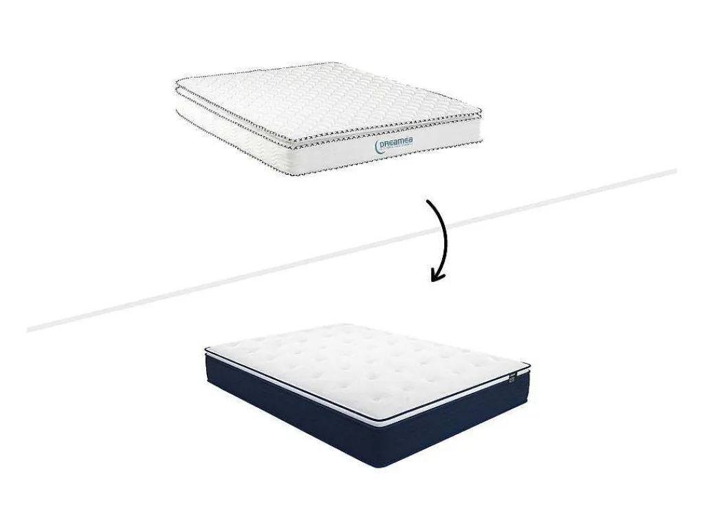 Matras 120X190Cm Met Pocketveren En Bijpassende Topmatras Dikte 24Cm - Altier Van Dreamea-Ysmée Clearance