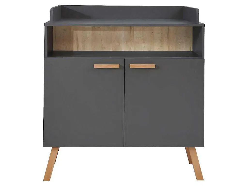 Matsbaby Luiertafel 2 Deuren, 1 Open Vak Grijs.-Vente-unique