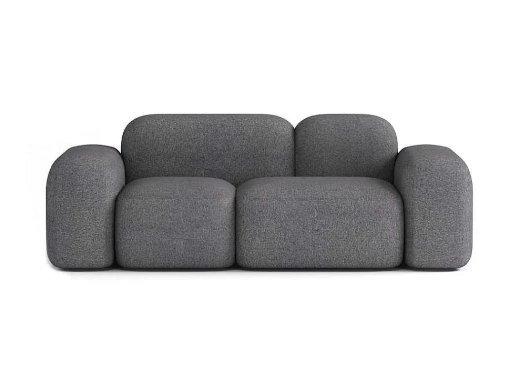 Max Modulaire Bank 2 Zits Donkergrijs-Atio Discount