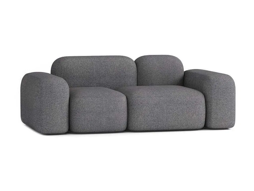 Max Modulaire Bank 2 Zits Donkergrijs-Atio Discount