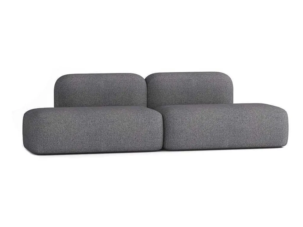 Max Modulaire Bank 4 Zits Donkergrijs-Atio