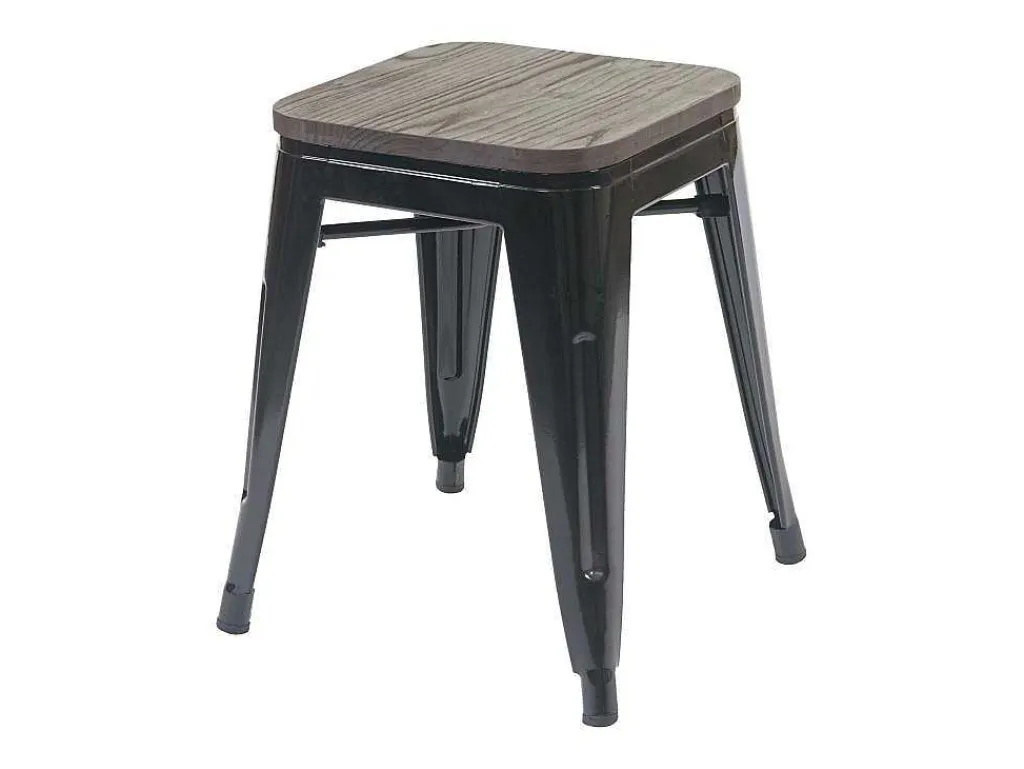 Mcw-A73 Kruk Incl. Houten Zitting, Zwart-Vente-unique Online
