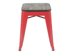 Mcw-A73 Kruk (Set Van 2) Houten Zitting, Rood-Vente-unique Hot