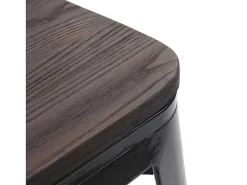 Mcw-A73 Kruk (Set Van 4) Houten Zitting, Zwart-Vente-unique Online