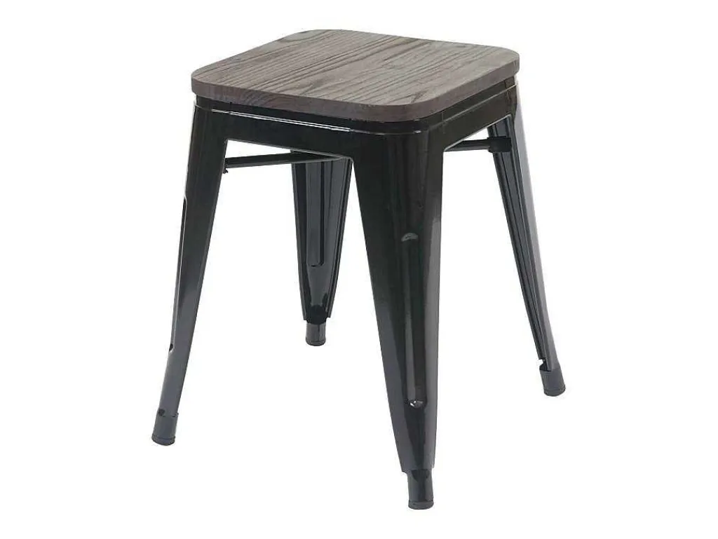Mcw-A73 Kruk (Set Van 4) Houten Zitting, Zwart-Vente-unique Online