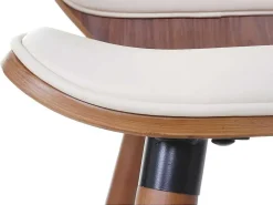 Mcw-B16 Eetkamerstoel (Set Van 2), Kunstleer Creme-Vente-unique Sale