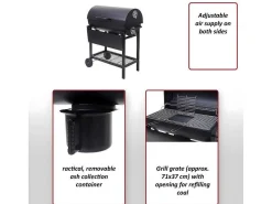 Mcw-F70 Barbecuetrolley Met Deksel En Plank-Vente-unique Clearance