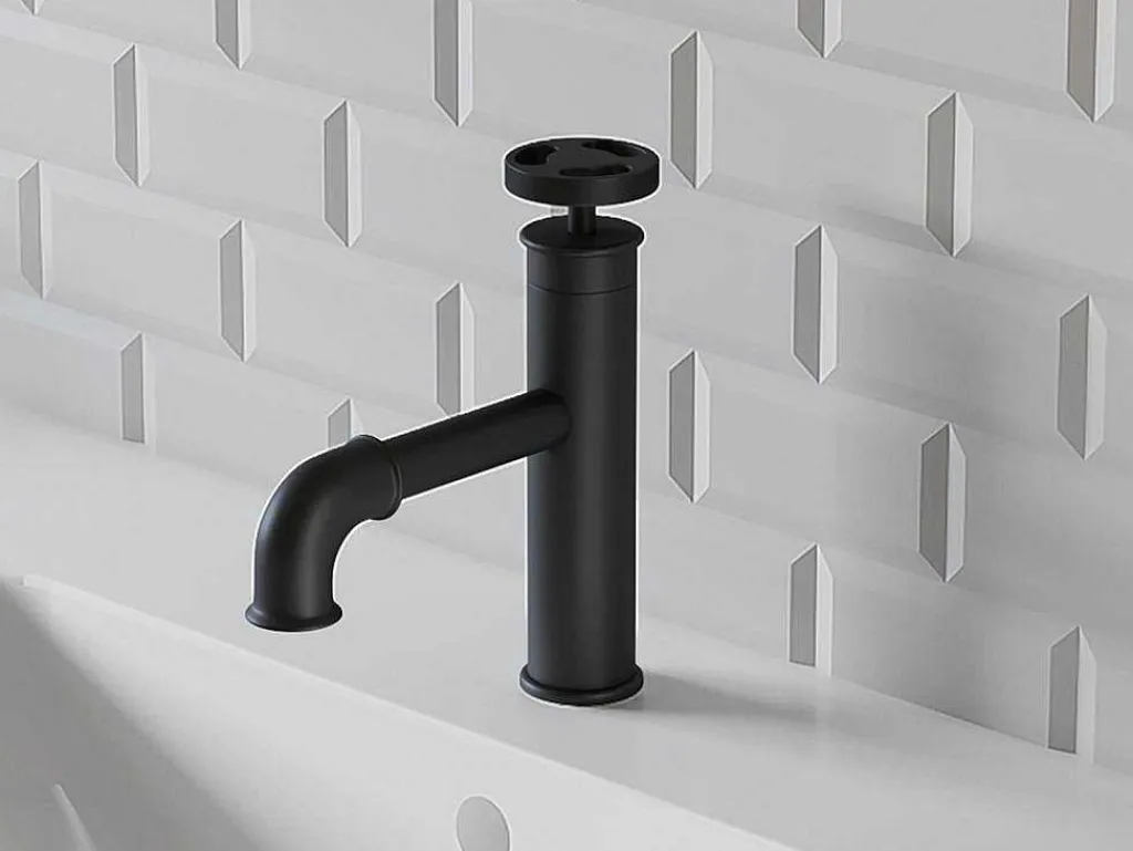 Mechanische Mengkraan - H19,6 Cm - Matzwart - Kapuas-Shower & Design Hot