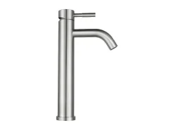 Mechanische Mengkraan Met Ronde Vorm Van Roestvrij Staal - Geborsteld Nikkel - H29,6 Cm - Salavan-Shower & Design Online