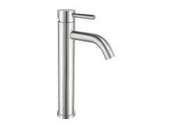 Mechanische Mengkraan Met Ronde Vorm Van Roestvrij Staal - Geborsteld Nikkel - H29,6 Cm - Salavan-Shower & Design Online