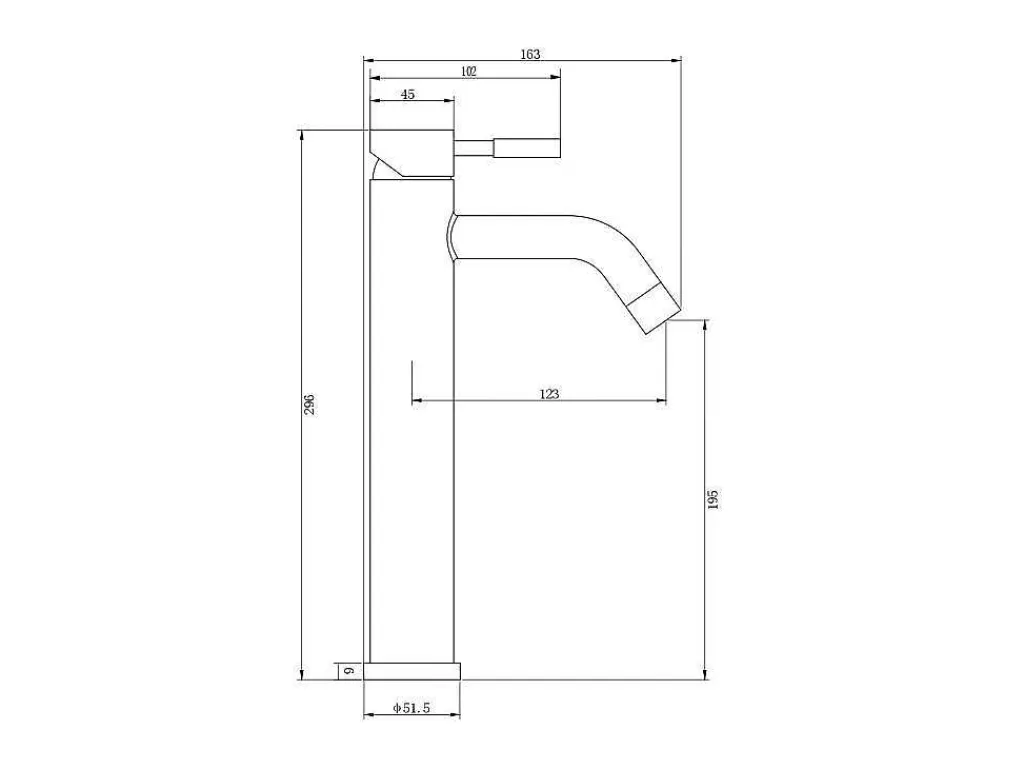 Mechanische Mengkraan Met Ronde Vorm Van Roestvrij Staal - Geborsteld Nikkel - H29,6 Cm - Salavan-Shower & Design Online