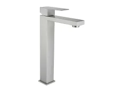 Mechanische Mengkraan Met Vierkante Vorm Van Roestvrij Staal - Geborsteld Nikkel - H31 Cm - Canilas-Shower & Design Outlet