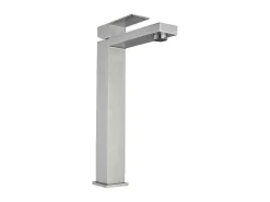Mechanische Mengkraan Met Vierkante Vorm Van Roestvrij Staal - Geborsteld Nikkel - H31 Cm - Canilas-Shower & Design Outlet