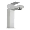 Mechanische Mengkraan Met Vierkante Vorm Van Roestvrij Staal - Geborsteld Nikkel - H17,3 Cm - Canilas-Shower & Design Hot