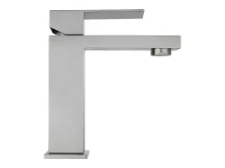 Mechanische Mengkraan Met Vierkante Vorm Van Roestvrij Staal - Geborsteld Nikkel - H17,3 Cm - Canilas-Shower & Design Hot