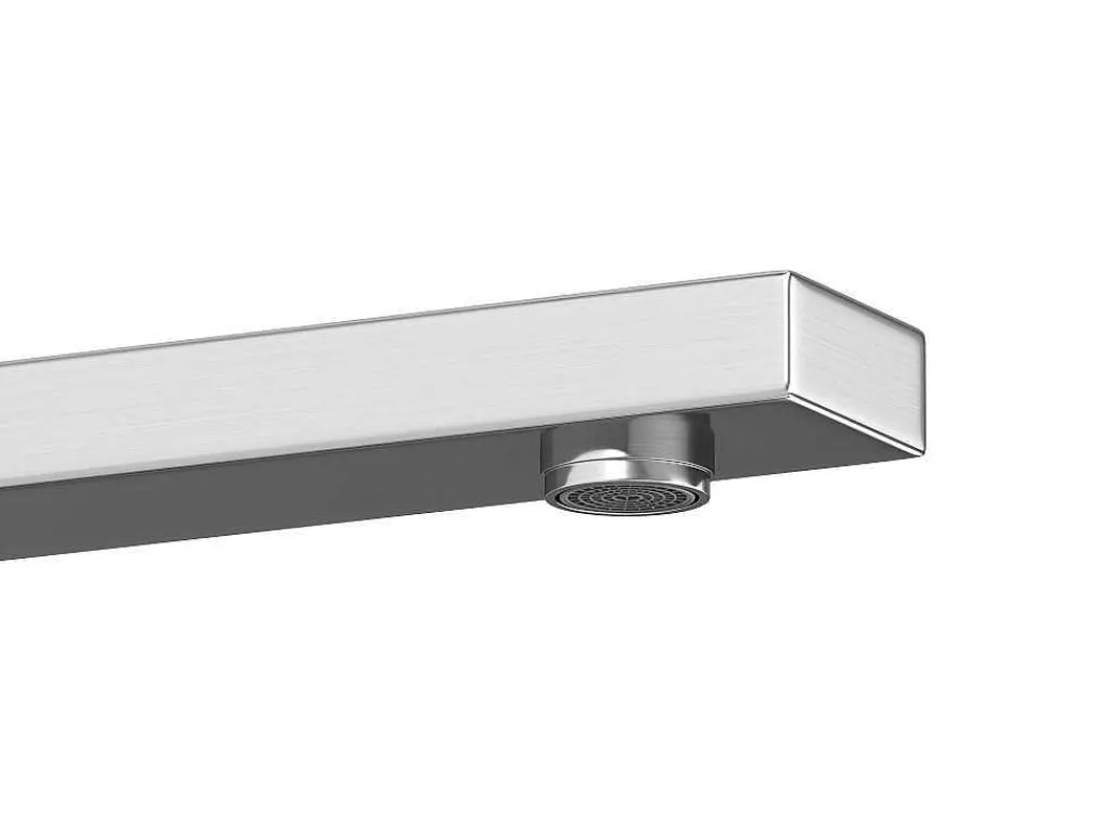 Mechanische Mengkraan Voor Inbouw Vierkant - Kleur: Geborsteld Nikkel - Vistula-Shower & Design Discount