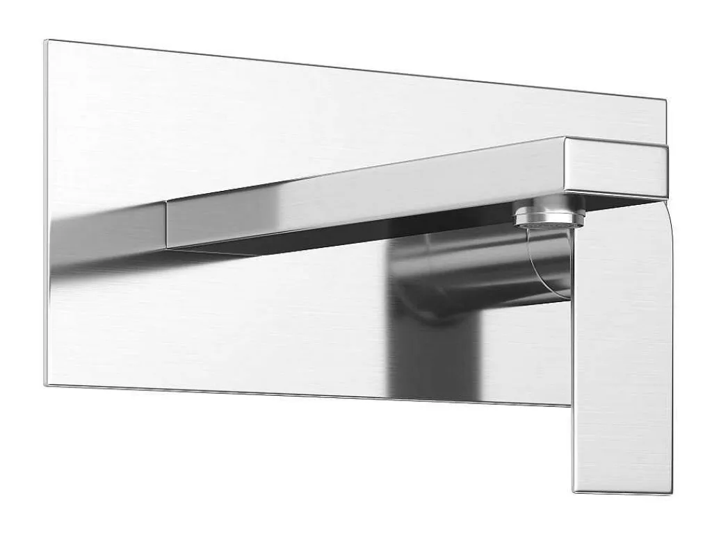 Mechanische Mengkraan Voor Inbouw Vierkant - Kleur: Geborsteld Nikkel - Vistula-Shower & Design Discount