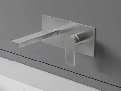 Mechanische Mengkraan Voor Inbouw Vierkant - Kleur: Geborsteld Nikkel - Vistula-Shower & Design Discount